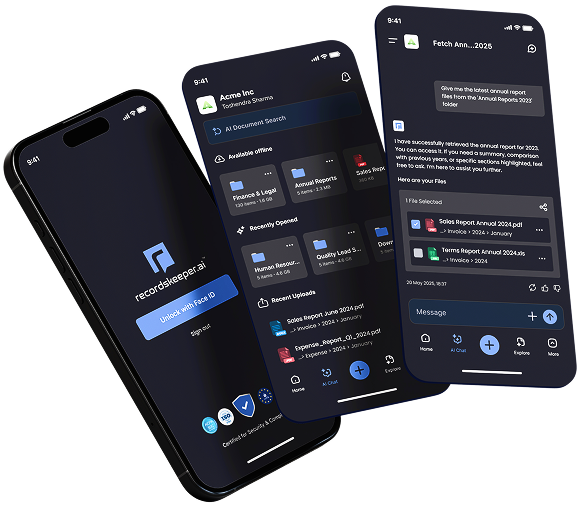 RecordsKeeper.AI mobile app