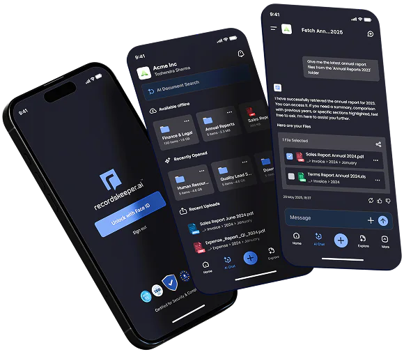RecordsKeeper.AI mobile app