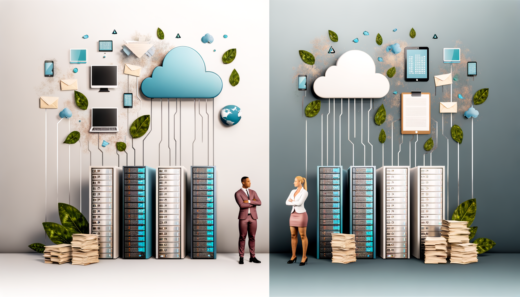 The Environmental Impact of Digital vs. Physical Records