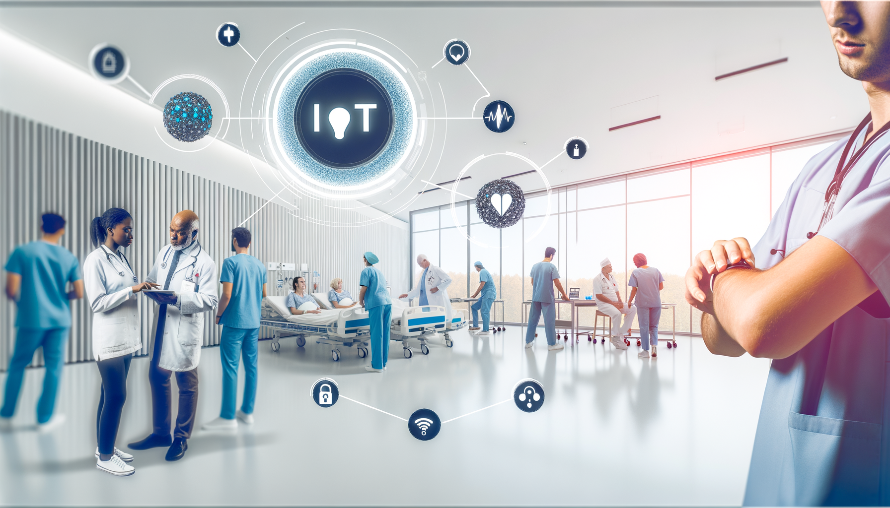 Using IoT Data for Real-Time Monitoring and Record Updates in Healthcare