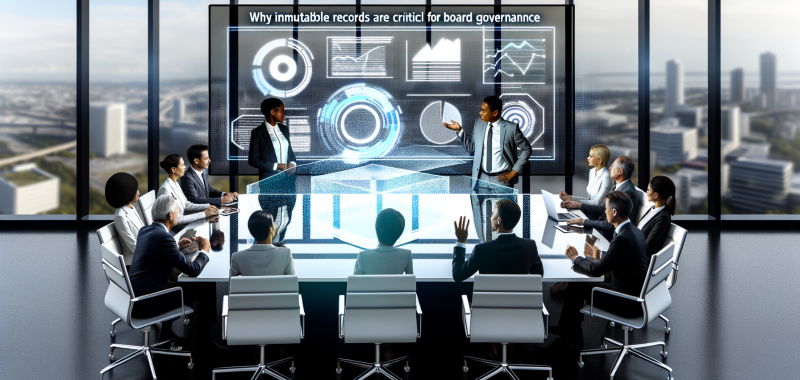 Why Immutable Records are Critical for Board Governance